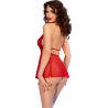 Chilirose - Cr 4720 Babydoll & String Rouge L